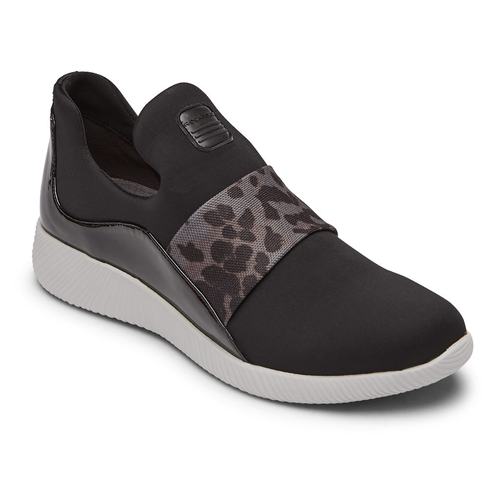 Sapato Vela Rockport Mulher Pretas - City Lites Robyne - 49713SNTR